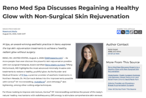 Reno Plastic Surgeon Reveals Top Non-Surgical Treatments to Gain a Healthy Glow